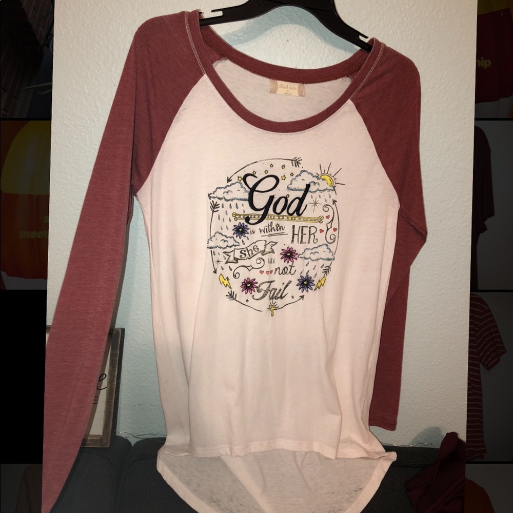 altard state high low graphic long sleeve (s)